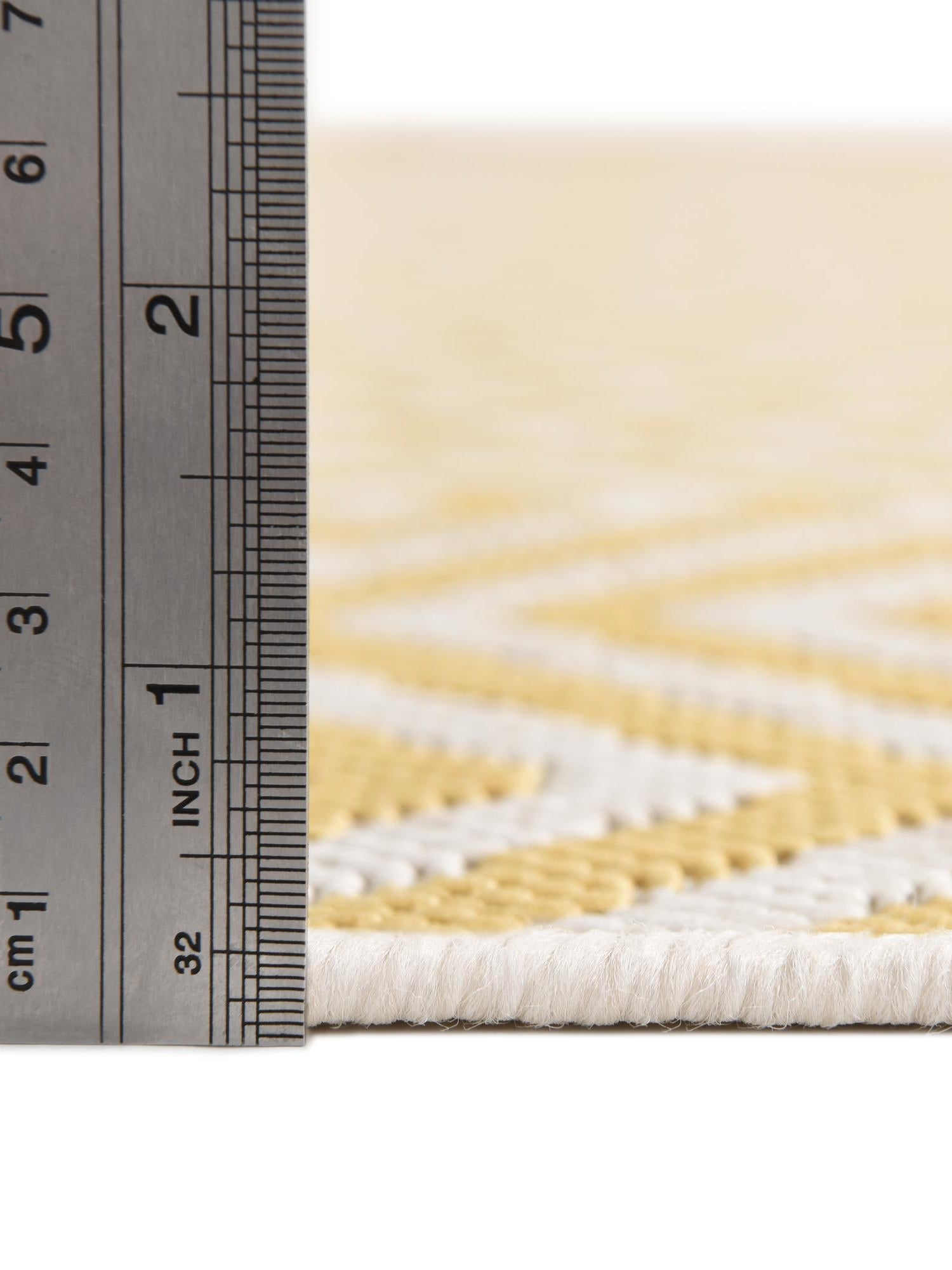 Yellow Ivory 5' 3 x 8' Jill Zarin Outdoor Rectangle Area Rug Weather Resistant for Patio, Deck, Terrace, Balcony, Porch Durable 100% Polypropylene Carpet for Outside for Sale at Rug Engine