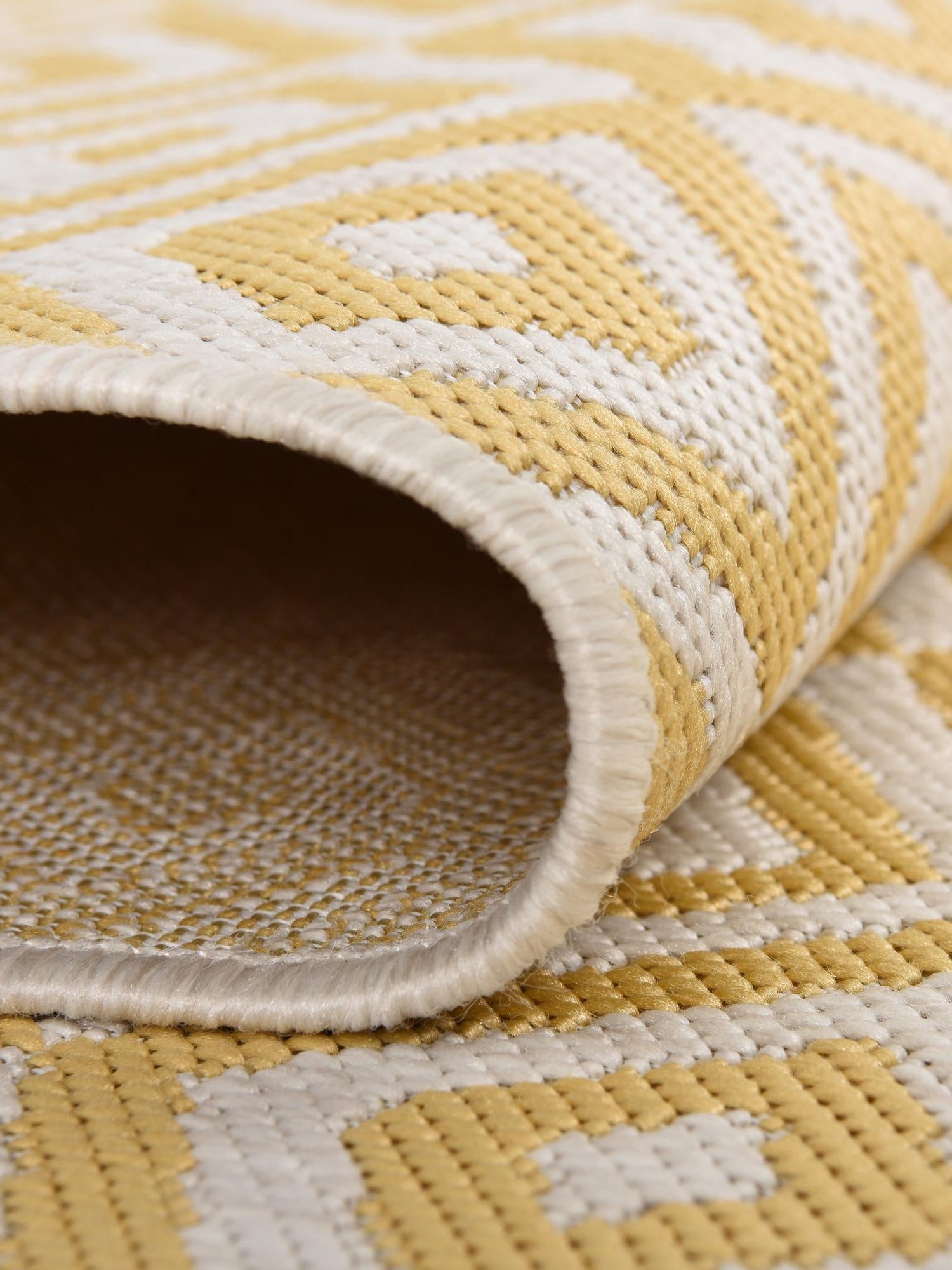 Yellow Ivory 3' 1 x 5' 3 Jill Zarin Outdoor Rectangle Area Rug Weather Resistant for Patio, Deck, Terrace, Balcony, Porch Durable 100% Polypropylene Carpet for Outside for Sale at Rug Engine