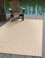 Beige 3' 1 x 5' 3 Jill Zarin Outdoor Rectangle Area Rug Weather Resistant for Patio, Deck, Terrace, Balcony, Porch Durable 100% Polypropylene Carpet for Outside for Sale at Rug Engine