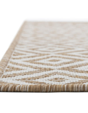 Beige 3' 1 x 5' 3 Jill Zarin Outdoor Rectangle Area Rug Weather Resistant for Patio, Deck, Terrace, Balcony, Porch Durable 100% Polypropylene Carpet for Outside for Sale at Rug Engine