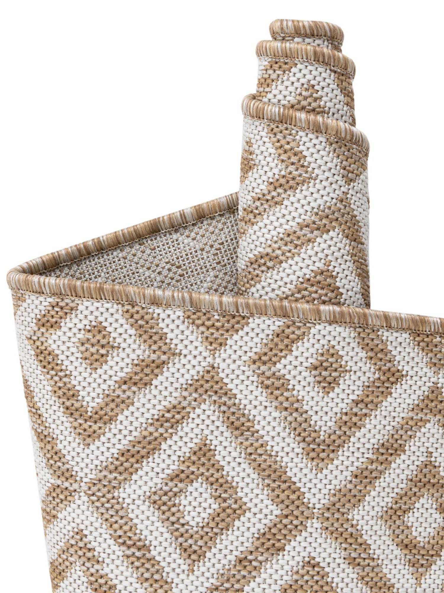 Beige 4' 1 x 6' 1 Jill Zarin Outdoor Rectangle Area Rug Weather Resistant for Patio, Deck, Terrace, Balcony, Porch Durable 100% Polypropylene Carpet for Outside for Sale at Rug Engine