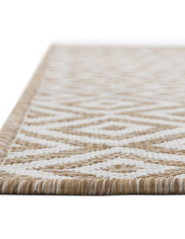 Beige 2' x 8' Jill Zarin Outdoor Runner Area Rug Weather Resistant for Patio, Deck, Terrace, Balcony, Porch Durable 100% Polypropylene Carpet for Outside for Sale at Rug Engine