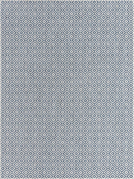Blue 9' x 12' Jill Zarin Outdoor Rectangle Rug