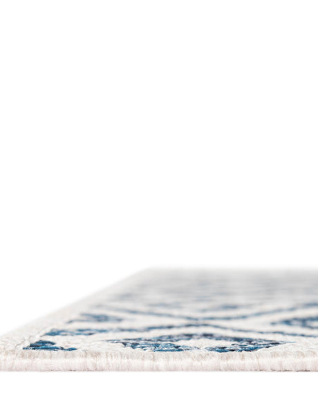 Blue 7' 10 x 7' 10 Jill Zarin Outdoor Square Area Rug Weather Resistant for Patio, Deck, Terrace, Balcony, Porch Durable 100% Polypropylene Carpet for Outside for Sale at Rug Engine