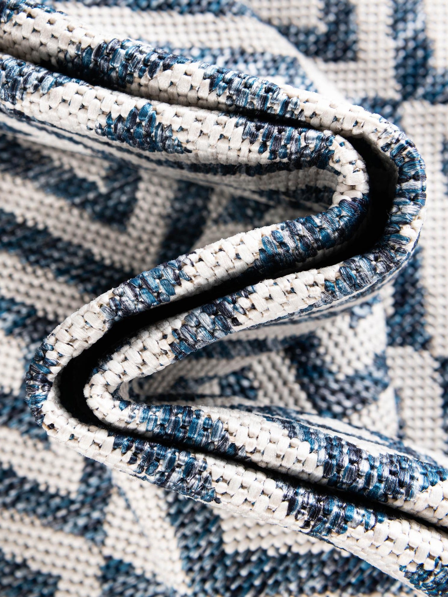 Blue 10' 8 x 10' 8 Jill Zarin Outdoor Square Area Rug Weather Resistant for Patio, Deck, Terrace, Balcony, Porch Durable 100% Polypropylene Carpet for Outside for Sale at Rug Engine