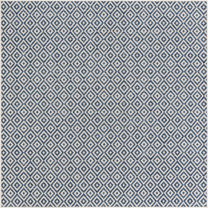 Blue 7' 10 x 7' 10 Jill Zarin Outdoor Square Area Rug Weather Resistant for Patio, Deck, Terrace, Balcony, Porch Durable 100% Polypropylene Carpet for Outside for Sale at Rug Engine