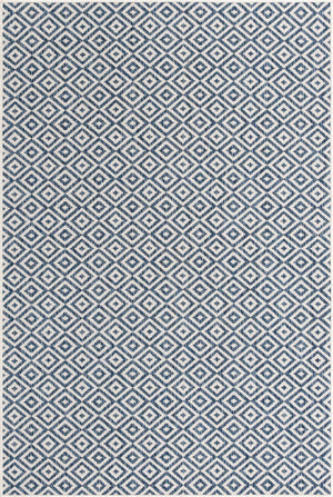 Blue 6' 1 x 9' Jill Zarin Outdoor Rectangle Rug