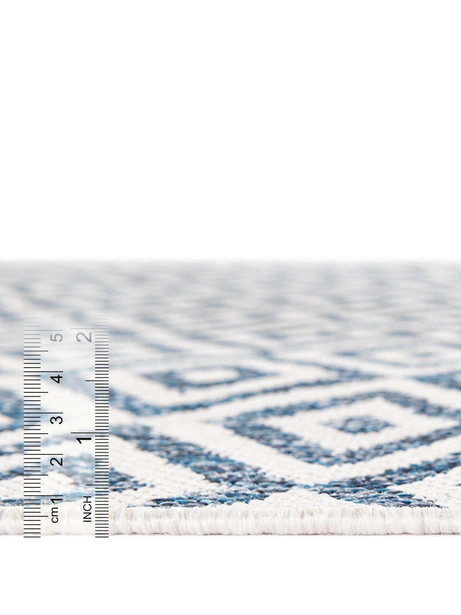 Blue 6' 1 x 9' Jill Zarin Outdoor Rectangle Area Rug Weather Resistant for Patio, Deck, Terrace, Balcony, Porch Durable 100% Polypropylene Carpet for Outside for Sale at Rug Engine
