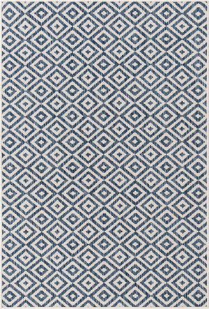 Blue 4' 1 x 6' 1 Jill Zarin Outdoor Rectangle Area Rug Weather Resistant for Patio, Deck, Terrace, Balcony, Porch Durable 100% Polypropylene Carpet for Outside for Sale at Rug Engine