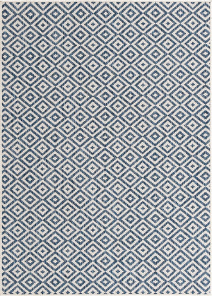 Blue 1' 4 x 1' 4 Jill Zarin Outdoor Sample Area Rug Weather Resistant for Patio, Deck, Terrace, Balcony, Porch Durable 100% Polypropylene Carpet for Outside for Sale at Rug Engine