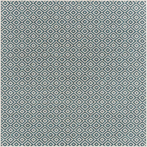 Teal 7' 10 x 7' 10 Jill Zarin Outdoor Square Area Rug Weather Resistant for Patio, Deck, Terrace, Balcony, Porch Durable 100% Polypropylene Carpet for Outside for Sale at Rug Engine