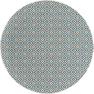 Teal 7' 1 x 7' 1 Jill Zarin Outdoor Round Rug