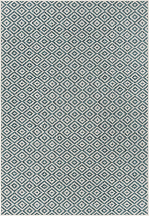 Teal 6' 1 x 9' Jill Zarin Outdoor Rectangle Area Rug Weather Resistant for Patio, Deck, Terrace, Balcony, Porch Durable 100% Polypropylene Carpet for Outside for Sale at Rug Engine