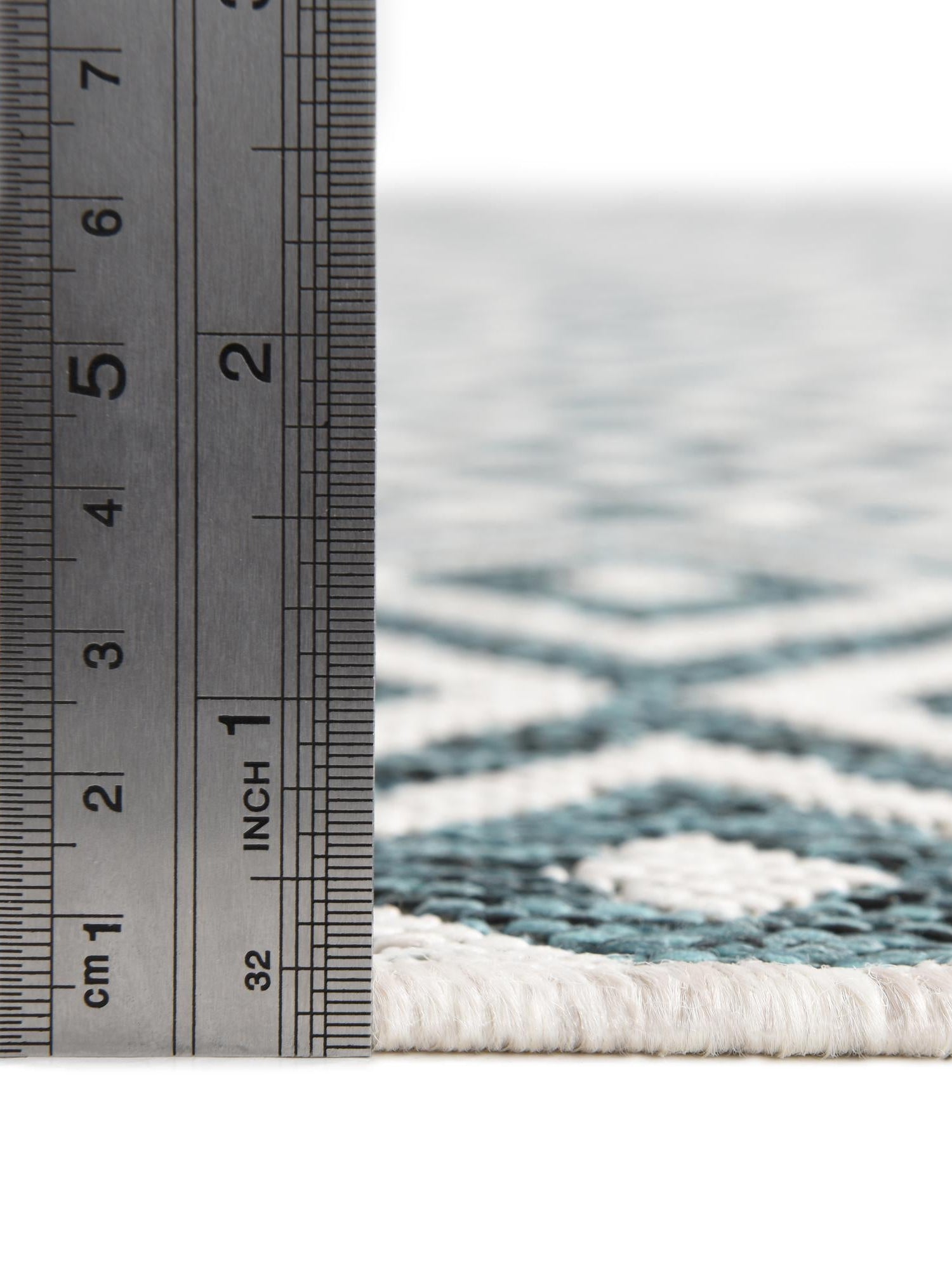 Teal 6' 1 x 9' Jill Zarin Outdoor Rectangle Area Rug Weather Resistant for Patio, Deck, Terrace, Balcony, Porch Durable 100% Polypropylene Carpet for Outside for Sale at Rug Engine