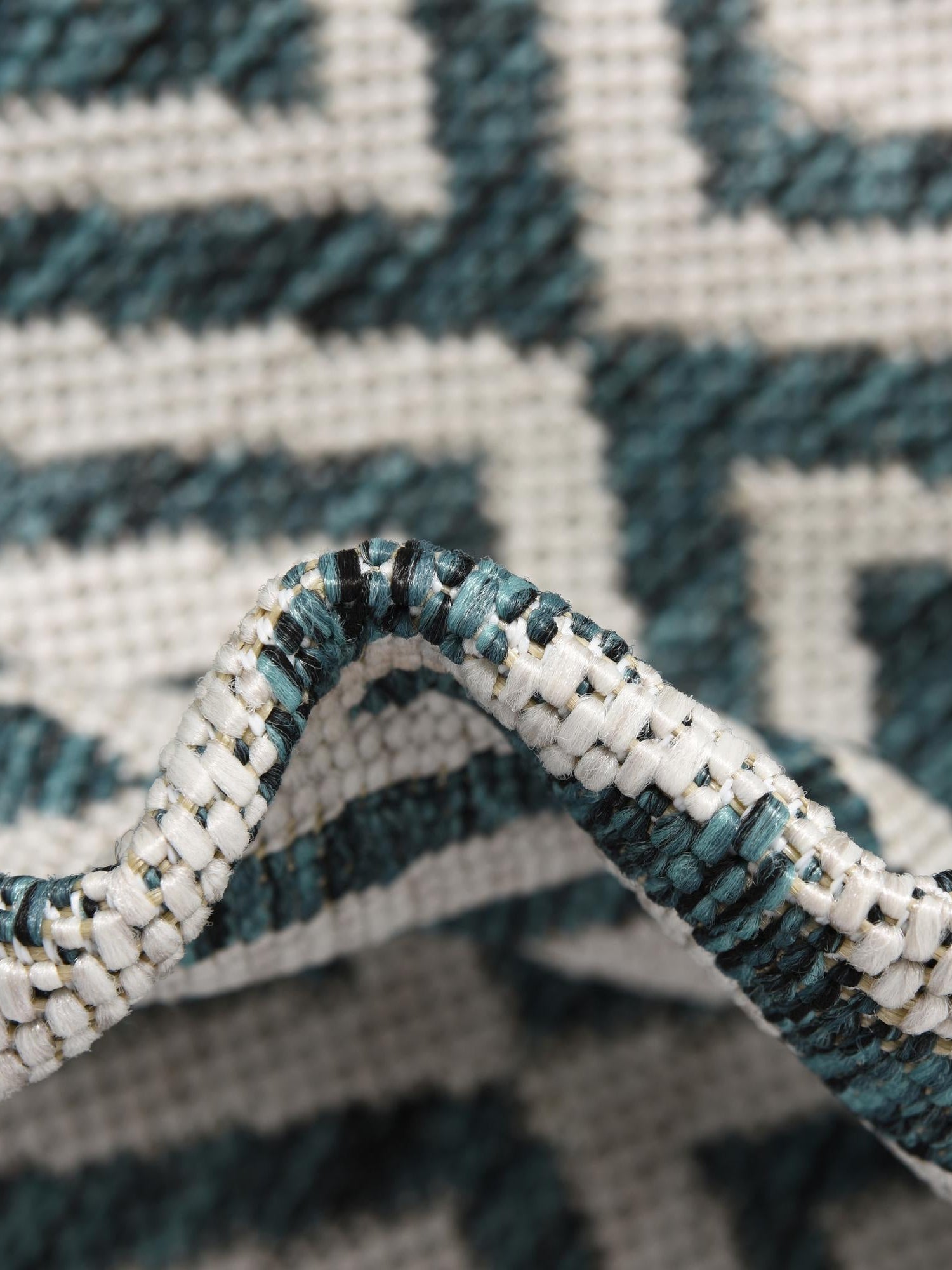 Teal 6' 1 x 9' Jill Zarin Outdoor Rectangle Area Rug Weather Resistant for Patio, Deck, Terrace, Balcony, Porch Durable 100% Polypropylene Carpet for Outside for Sale at Rug Engine