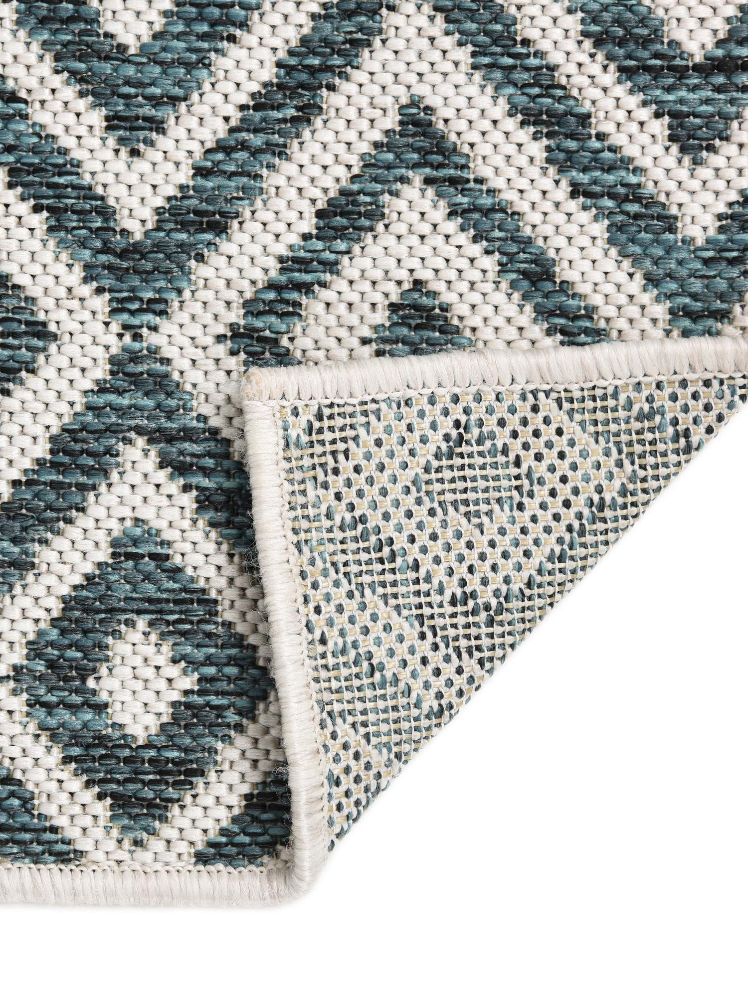 Teal 9' x 12' Jill Zarin Outdoor Rectangle Area Rug Weather Resistant for Patio, Deck, Terrace, Balcony, Porch Durable 100% Polypropylene Carpet for Outside for Sale at Rug Engine