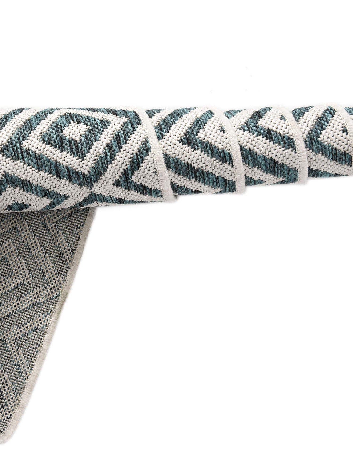 Teal 7' 10 x 10' Jill Zarin Outdoor Rectangle Area Rug Weather Resistant for Patio, Deck, Terrace, Balcony, Porch Durable 100% Polypropylene Carpet for Outside for Sale at Rug Engine