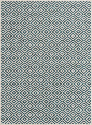 Teal 5' 3 x 8' Jill Zarin Outdoor Rectangle Area Rug Weather Resistant for Patio, Deck, Terrace, Balcony, Porch Durable 100% Polypropylene Carpet for Outside for Sale at Rug Engine