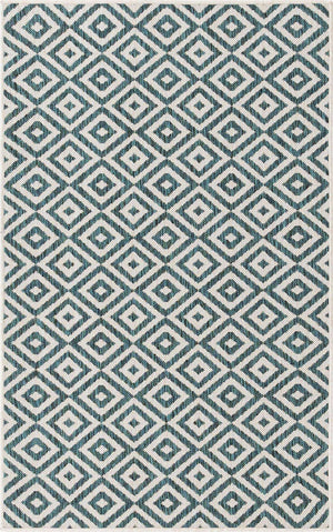 Teal 3' 1 x 5' 3 Jill Zarin Outdoor Rectangle Area Rug Weather Resistant for Patio, Deck, Terrace, Balcony, Porch Durable 100% Polypropylene Carpet for Outside for Sale at Rug Engine