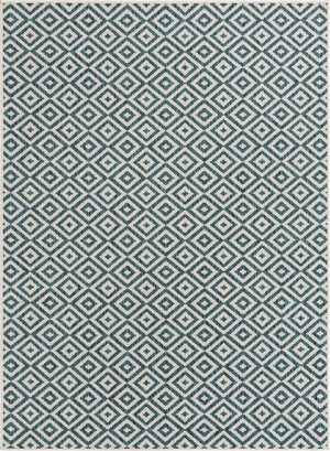 Teal 1' 4 x 1' 4 Jill Zarin Outdoor Sample Area Rug Weather Resistant for Patio, Deck, Terrace, Balcony, Porch Durable 100% Polypropylene Carpet for Outside for Sale at Rug Engine