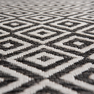 Charcoal Gray 12' x 12' Jill Zarin Outdoor Round Area Rug Weather Resistant for Patio, Deck, Terrace, Balcony, Porch Durable 100% Polypropylene Carpet for Outside for Sale at Rug Engine