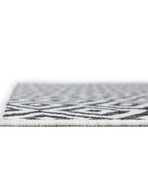 Charcoal Gray 3' 1 x 5' 3 Jill Zarin Outdoor Rectangle Area Rug Weather Resistant for Patio, Deck, Terrace, Balcony, Porch Durable 100% Polypropylene Carpet for Outside for Sale at Rug Engine