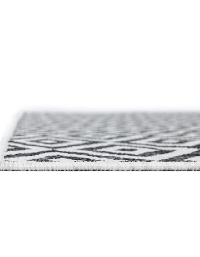 Charcoal Gray 3' 1 x 5' 3 Jill Zarin Outdoor Rectangle Area Rug Weather Resistant for Patio, Deck, Terrace, Balcony, Porch Durable 100% Polypropylene Carpet for Outside for Sale at Rug Engine