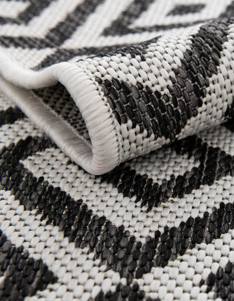 Charcoal Gray 7' 10 x 10' Jill Zarin Outdoor Oval Area Rug Weather Resistant for Patio, Deck, Terrace, Balcony, Porch Durable 100% Polypropylene Carpet for Outside for Sale at Rug Engine