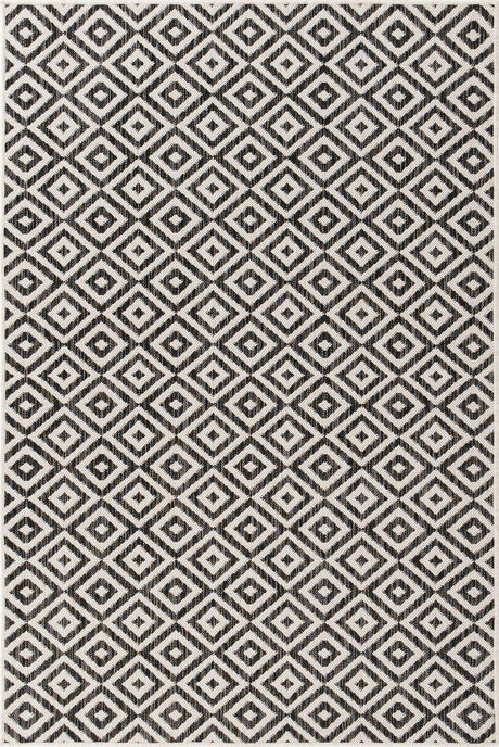 Charcoal Gray 4' 1 x 6' 1 Jill Zarin Outdoor Rectangle Rug