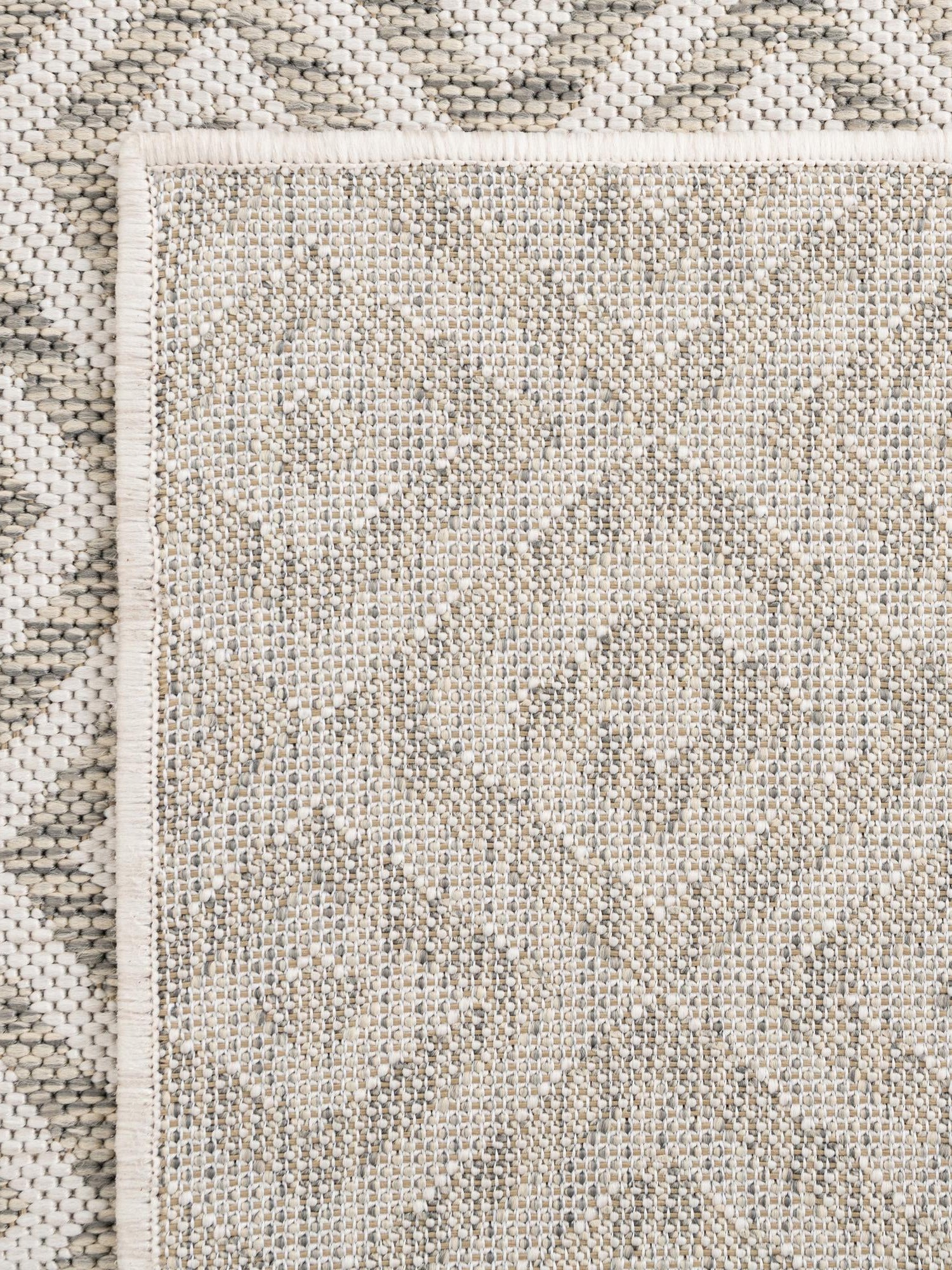 Light Gray 4' 1 x 6' 1 Jill Zarin Outdoor Rectangle Area Rug Weather Resistant for Patio, Deck, Terrace, Balcony, Porch Durable 100% Polypropylene Carpet for Outside for Sale at Rug Engine