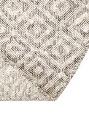 Light Gray 7' 10 x 10' Jill Zarin Outdoor Oval Area Rug Weather Resistant for Patio, Deck, Terrace, Balcony, Porch Durable 100% Polypropylene Carpet for Outside for Sale at Rug Engine