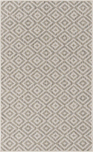 Light Gray 3' 1 x 5' 3 Jill Zarin Outdoor Rectangle Area Rug Weather Resistant for Patio, Deck, Terrace, Balcony, Porch Durable 100% Polypropylene Carpet for Outside for Sale at Rug Engine
