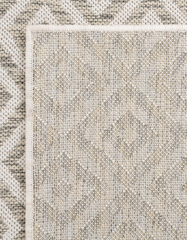 Light Gray 2' x 8' Jill Zarin Outdoor Runner Area Rug Weather Resistant for Patio, Deck, Terrace, Balcony, Porch Durable 100% Polypropylene Carpet for Outside for Sale at Rug Engine