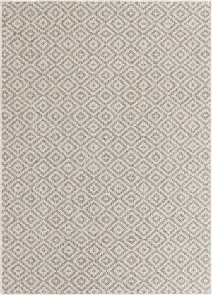 Light Gray 1' 4 x 1' 4 Jill Zarin Outdoor Sample Area Rug Weather Resistant for Patio, Deck, Terrace, Balcony, Porch Durable 100% Polypropylene Carpet for Outside for Sale at Rug Engine
