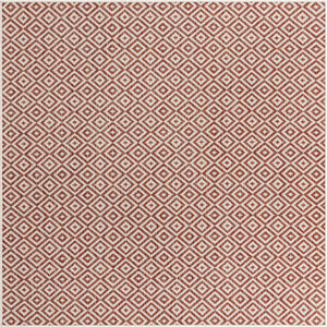 Rust Red 7' 10 x 7' 10 Jill Zarin Outdoor Square Area Rug Weather Resistant for Patio, Deck, Terrace, Balcony, Porch Durable 100% Polypropylene Carpet for Outside for Sale at Rug Engine