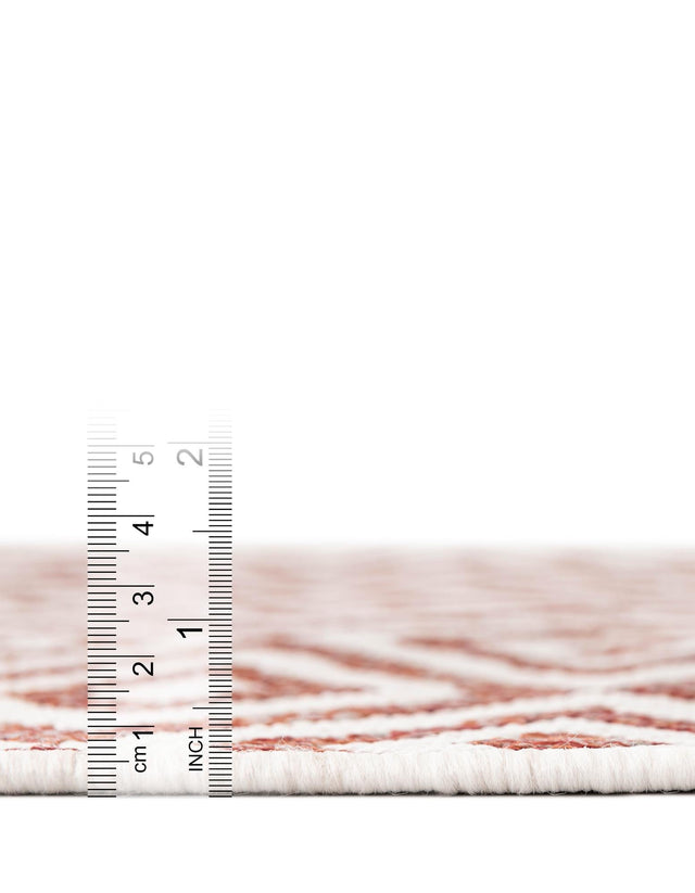 Rust Red 2' x 3' 1 Jill Zarin Outdoor Rectangle Area Rug Weather Resistant for Patio, Deck, Terrace, Balcony, Porch Durable 100% Polypropylene Carpet for Outside for Sale at Rug Engine