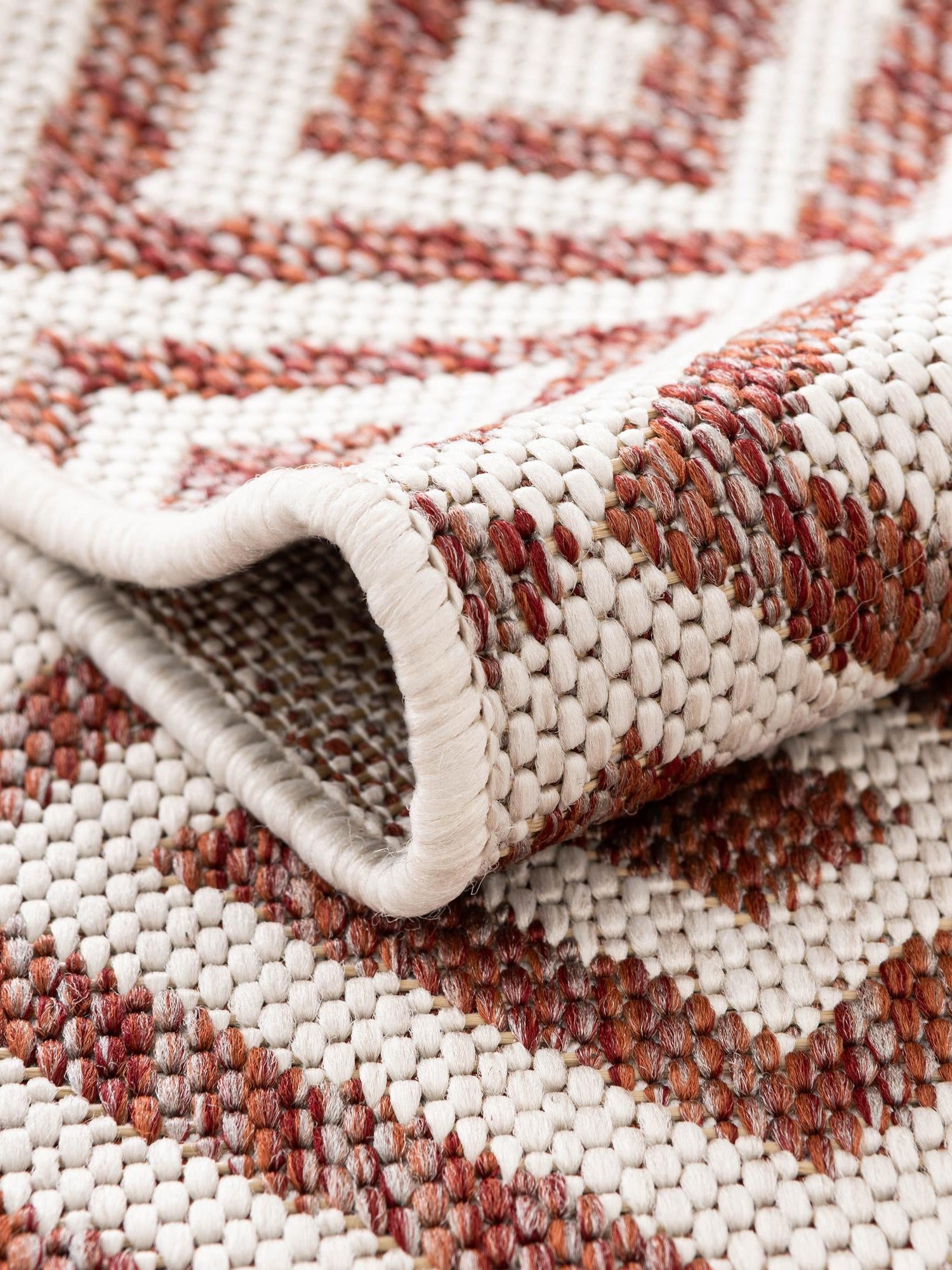 Rust Red 2' x 3' 1 Jill Zarin Outdoor Rectangle Area Rug Weather Resistant for Patio, Deck, Terrace, Balcony, Porch Durable 100% Polypropylene Carpet for Outside for Sale at Rug Engine