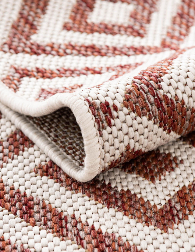 Rust Red 2' x 3' 1 Jill Zarin Outdoor Rectangle Area Rug Weather Resistant for Patio, Deck, Terrace, Balcony, Porch Durable 100% Polypropylene Carpet for Outside for Sale at Rug Engine