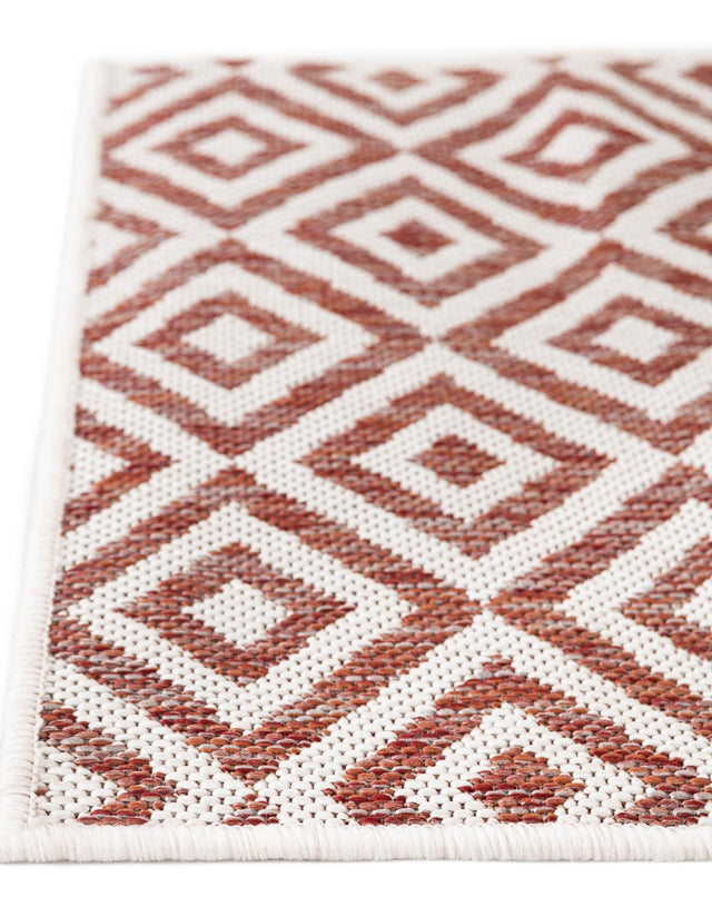 Rust Red 2' x 3' 1 Jill Zarin Outdoor Rectangle Area Rug Weather Resistant for Patio, Deck, Terrace, Balcony, Porch Durable 100% Polypropylene Carpet for Outside for Sale at Rug Engine