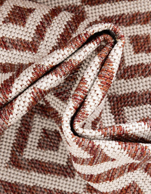 Rust Red 2' x 3' 1 Jill Zarin Outdoor Rectangle Area Rug Weather Resistant for Patio, Deck, Terrace, Balcony, Porch Durable 100% Polypropylene Carpet for Outside for Sale at Rug Engine