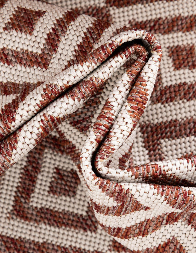 Rust Red 2' x 3' 1 Jill Zarin Outdoor Rectangle Area Rug Weather Resistant for Patio, Deck, Terrace, Balcony, Porch Durable 100% Polypropylene Carpet for Outside for Sale at Rug Engine