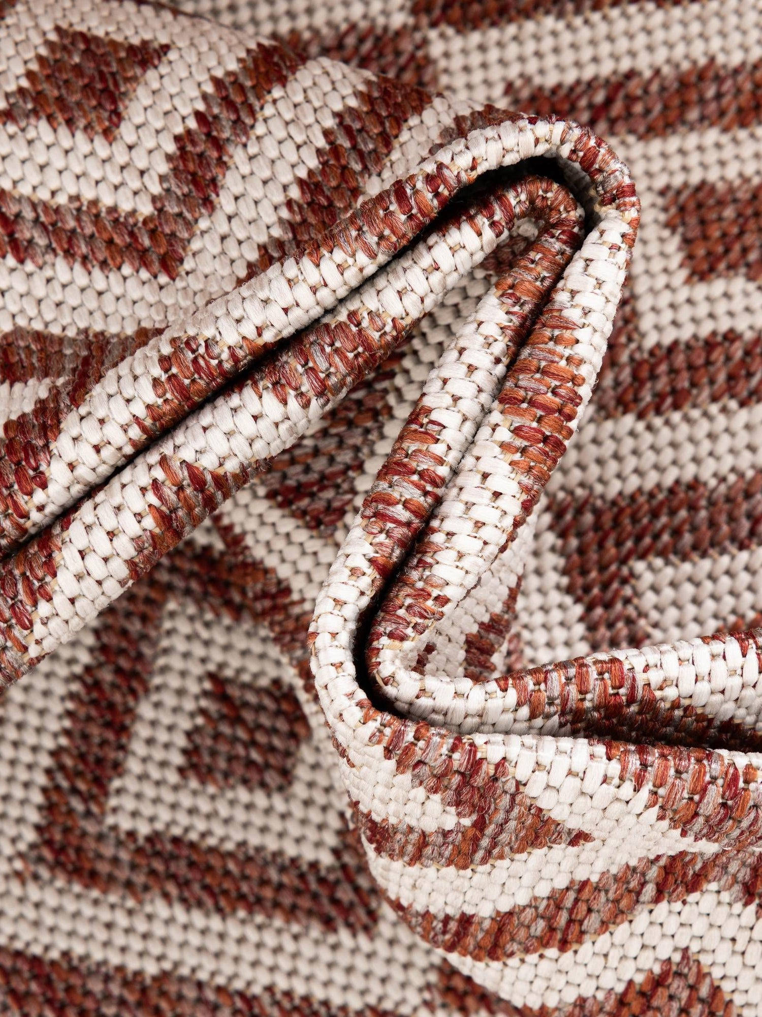 Rust Red 9' x 12' Jill Zarin Outdoor Rectangle Area Rug Weather Resistant for Patio, Deck, Terrace, Balcony, Porch Durable 100% Polypropylene Carpet for Outside for Sale at Rug Engine