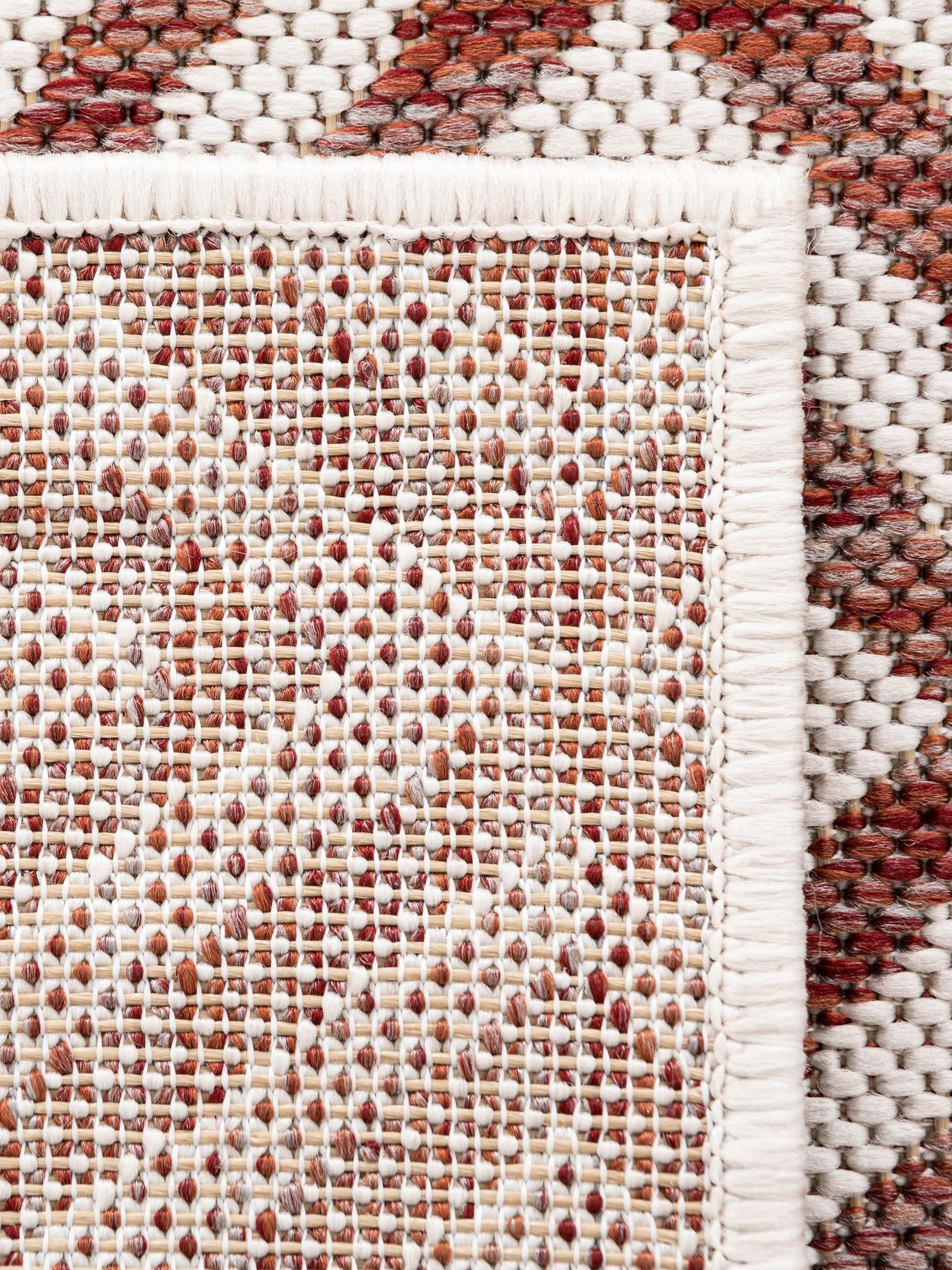 Rust Red 9' x 12' Jill Zarin Outdoor Rectangle Area Rug Weather Resistant for Patio, Deck, Terrace, Balcony, Porch Durable 100% Polypropylene Carpet for Outside for Sale at Rug Engine