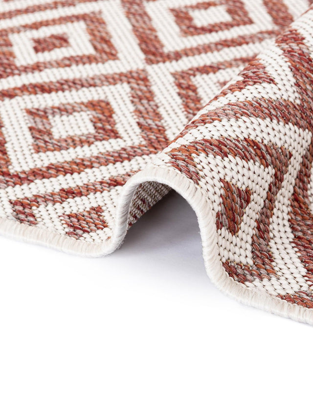 Rust Red 2' x 3' 1 Jill Zarin Outdoor Rectangle Area Rug Weather Resistant for Patio, Deck, Terrace, Balcony, Porch Durable 100% Polypropylene Carpet for Outside for Sale at Rug Engine