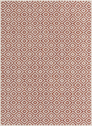 Rust Red 5' 3 x 8' Jill Zarin Outdoor Rectangle Area Rug Weather Resistant for Patio, Deck, Terrace, Balcony, Porch Durable 100% Polypropylene Carpet for Outside for Sale at Rug Engine
