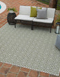 Green 7' 10 x 7' 10 Jill Zarin Outdoor Square Area Rug Weather Resistant for Patio, Deck, Terrace, Balcony, Porch Durable 100% Polypropylene Carpet for Outside for Sale at Rug Engine