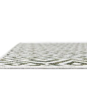 Green 7' 10 x 7' 10 Jill Zarin Outdoor Square Area Rug Weather Resistant for Patio, Deck, Terrace, Balcony, Porch Durable 100% Polypropylene Carpet for Outside for Sale at Rug Engine