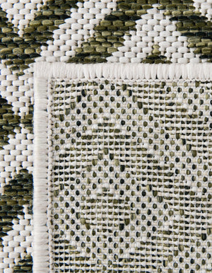 Green 7' 10 x 7' 10 Jill Zarin Outdoor Square Area Rug Weather Resistant for Patio, Deck, Terrace, Balcony, Porch Durable 100% Polypropylene Carpet for Outside for Sale at Rug Engine