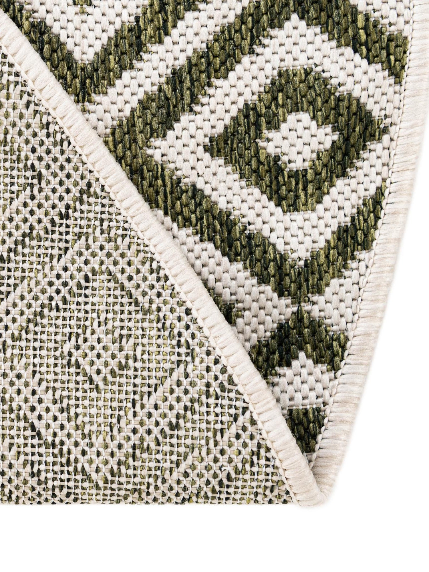 Green 6' 7 x 6' 7 Jill Zarin Outdoor Round Area Rug Weather Resistant for Patio, Deck, Terrace, Balcony, Porch Durable 100% Polypropylene Carpet for Outside for Sale at Rug Engine