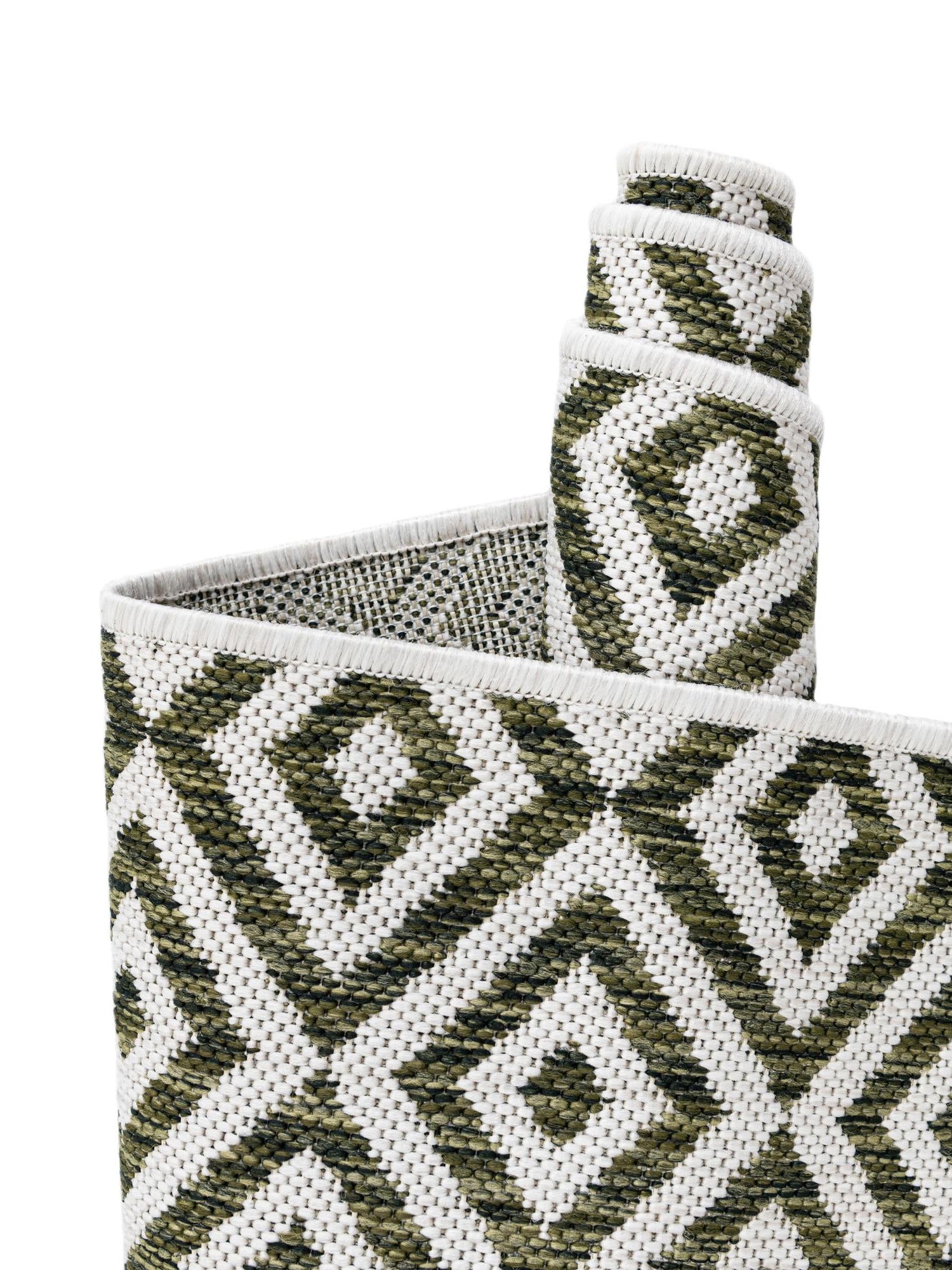 Green 6' 7 x 6' 7 Jill Zarin Outdoor Round Area Rug Weather Resistant for Patio, Deck, Terrace, Balcony, Porch Durable 100% Polypropylene Carpet for Outside for Sale at Rug Engine